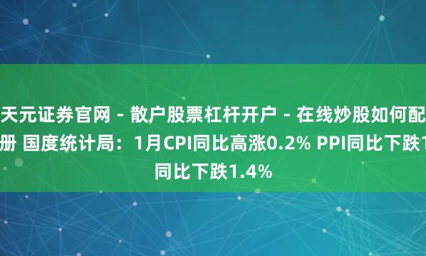 天元证券官网 - 散户股票杠杆开户 - 在线炒股如何配资注册 国度统计局：1月CPI同比高涨0.2% PPI同比下跌1.4%